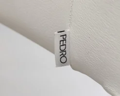 Pedro matstol vit läder