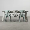 Piet Hein Eek × IKEA INDUSTRIELL matbord och 6 stolar