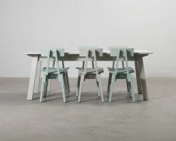 Piet Hein Eek × IKEA INDUSTRIELL matbord och 6 stolar