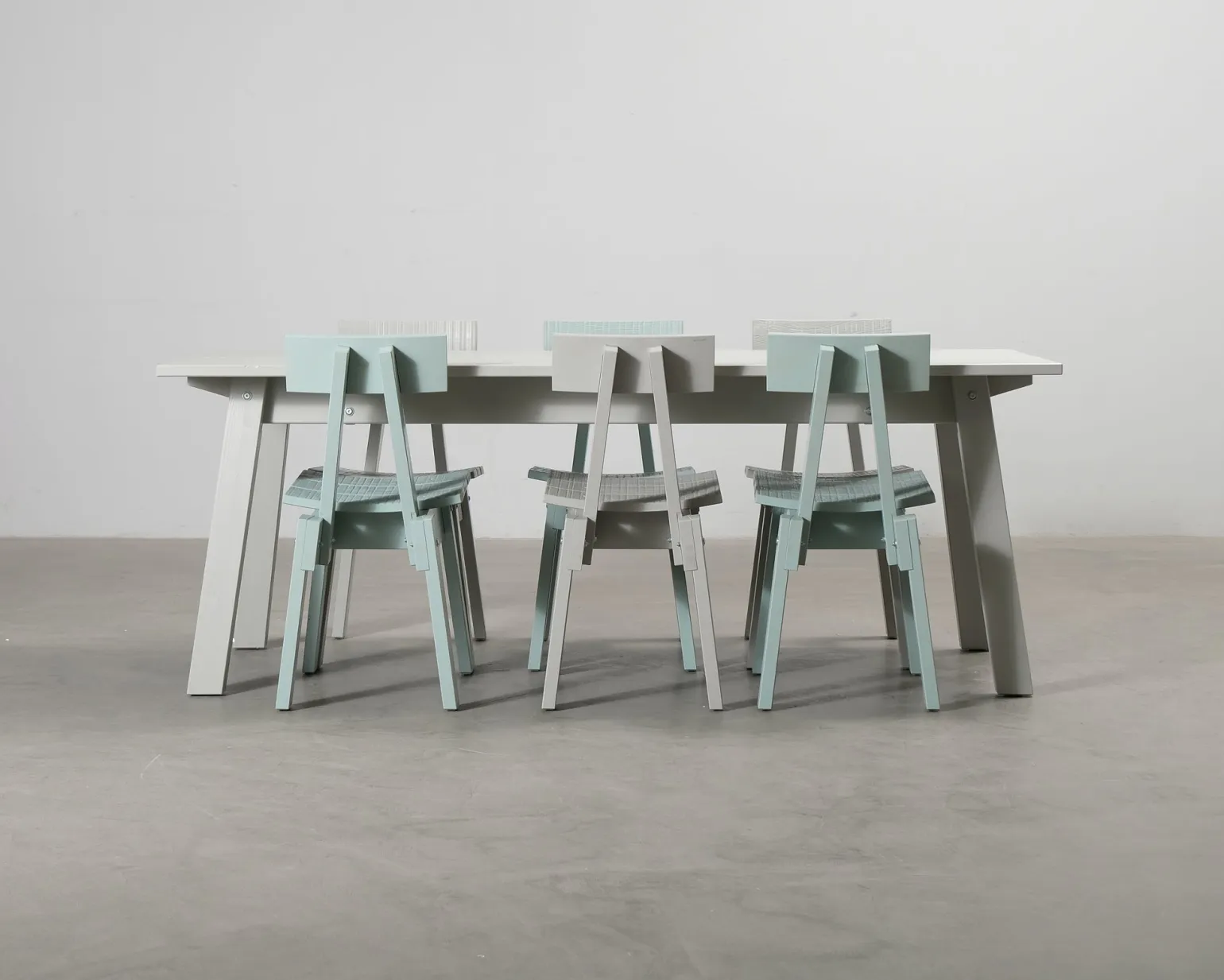 Piet Hein Eek × IKEA INDUSTRIELL matbord och 6 stolar