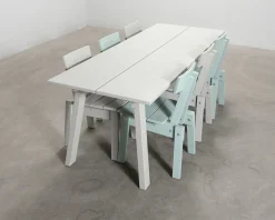 Piet Hein Eek × IKEA INDUSTRIELL matbord och 6 stolar