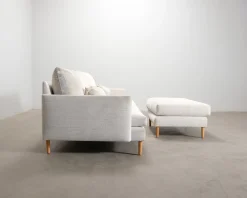 Pohjanmaan 2,5-sits soffa med fotpall