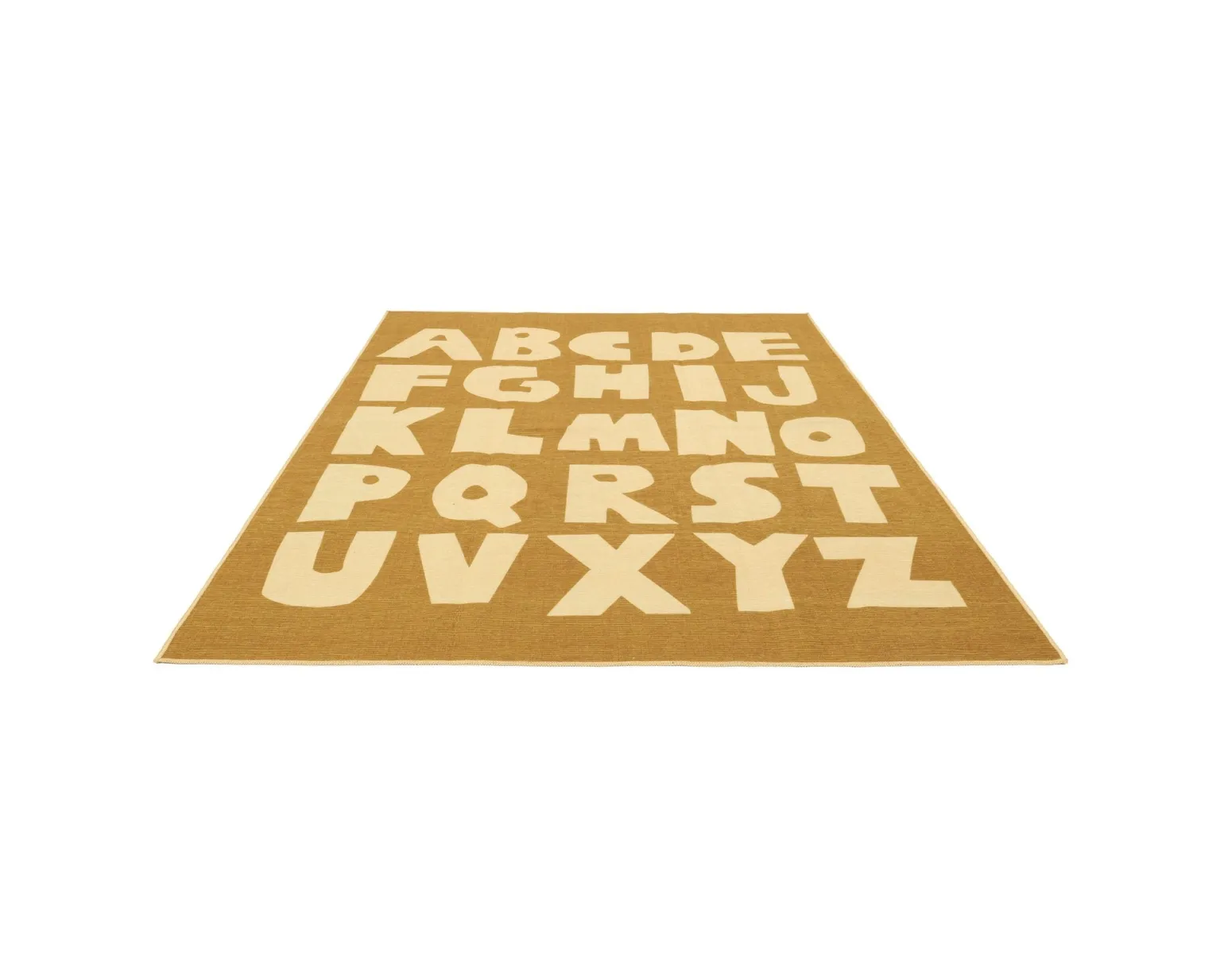 Rugvista Alphabet matta 100 x 160 cm gul