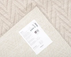 Rugvista Amalfi matta 80 x 300 cm beige / vit