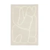 Rugvista Aura matta 160 x 230 cm naturvit