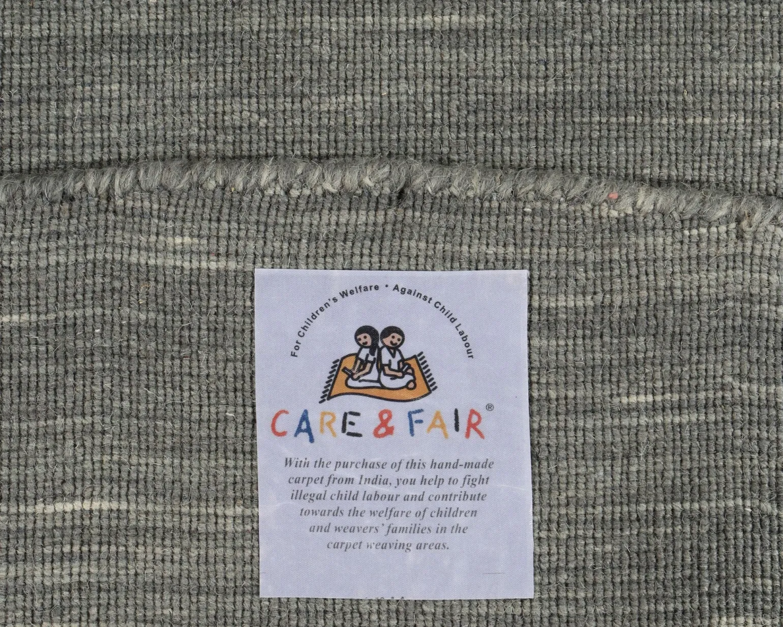 Rugvista Core Handloom Flat matta ø 200 cm mörkgrå