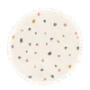 Rugvista Essential Confetti matta ø 100 cm vit