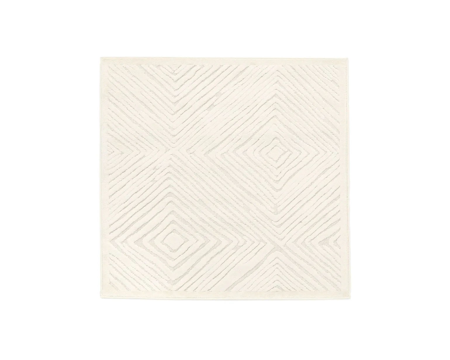 Rugvista Essential Tuscany matta 200 x 200 cm vit