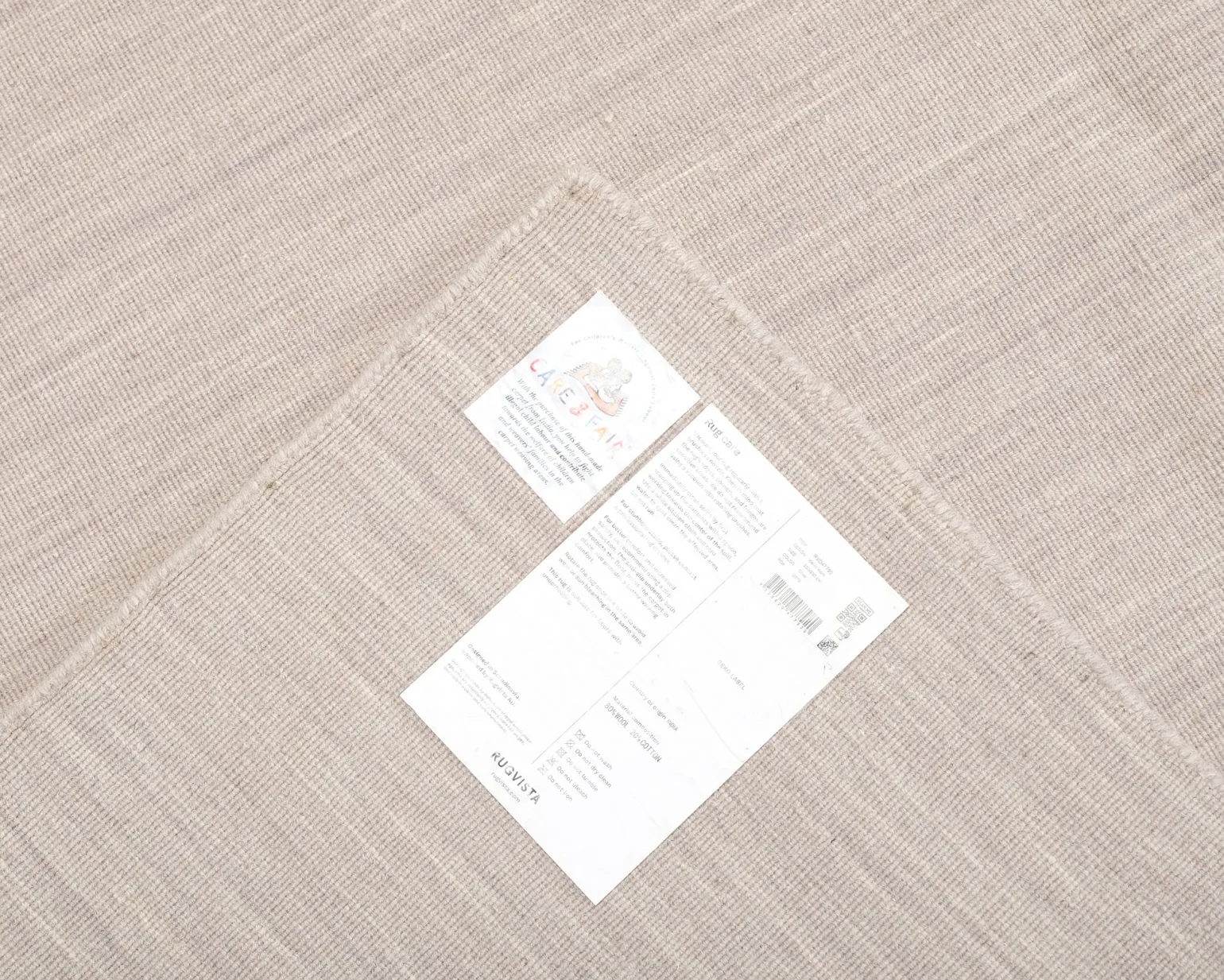 Rugvista Handloom Flat ullmatta 200 x 200 cm