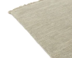 Rugvista Handloom Fringes matta 80 x 120 cm grå / ljusgrön