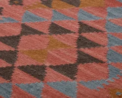 Rugvista Kelim Isparta matta 80 x 300 cm blå / röd