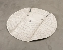 Rugvista Lollo Lamm matta ø 150 cm beige / grå