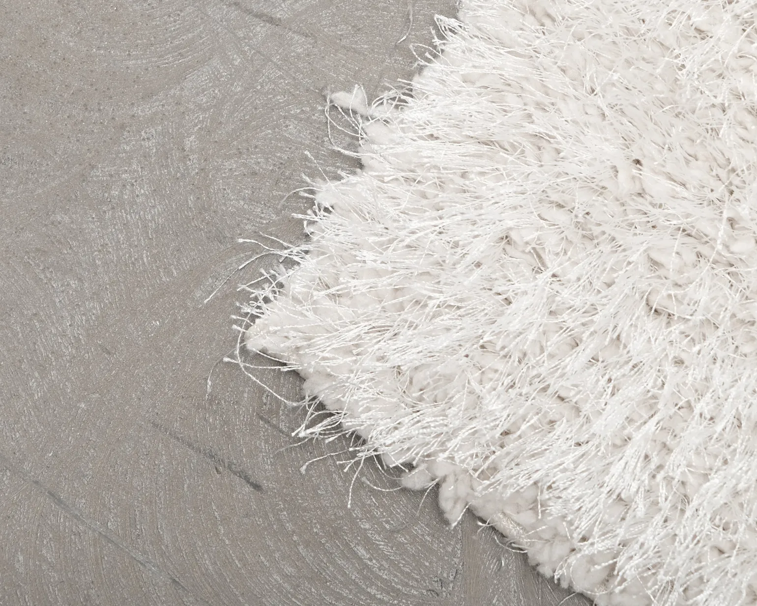 Rugvista matta Luxe Shaggy 80 x 150 cm vit