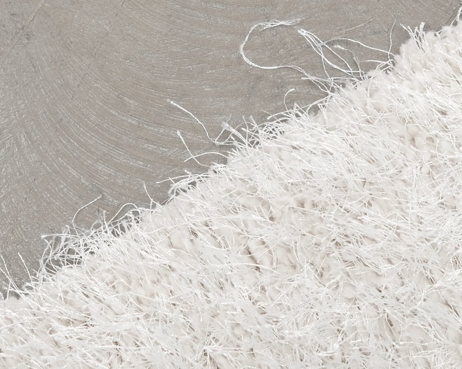 Rugvista matta Luxe Shaggy 80 x 150 cm vit