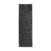 Rugvista matta 80 x 250 cm mörkgrå