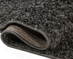 Rugvista matta 80 x 250 cm mörkgrå