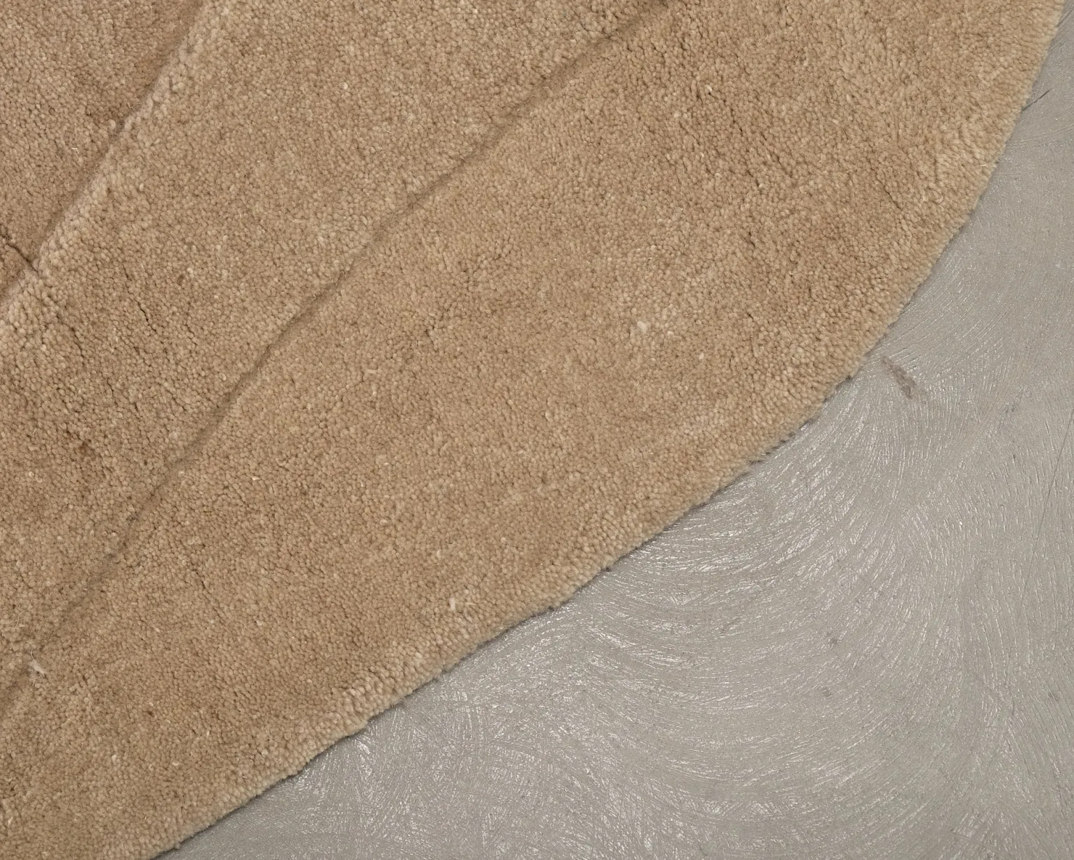 Rugvista Premium Barba runt ullmatta ø 250 cm beige