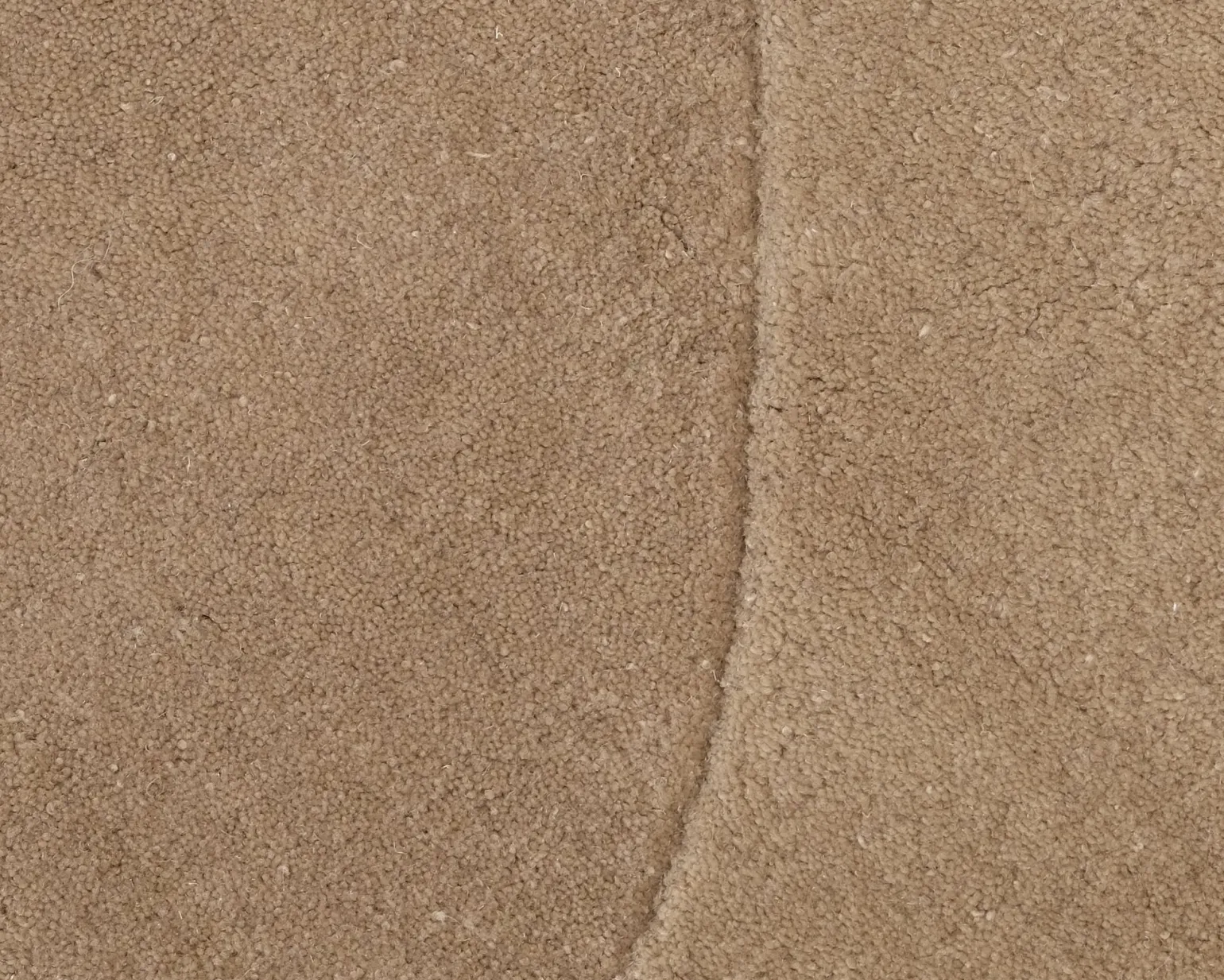 Rugvista Premium Barba runt ullmatta ø 250 cm beige