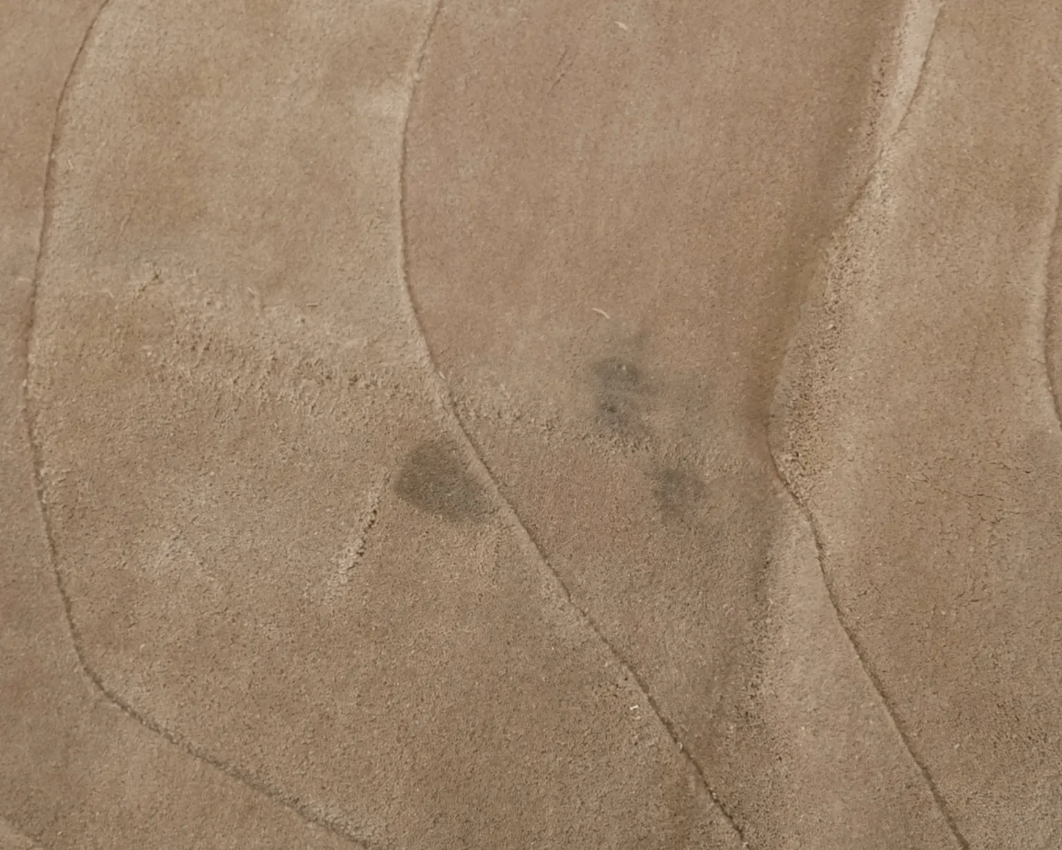 Rugvista Premium Barba runt ullmatta ø 250 cm beige