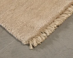 Rugvista Premium Handloom Fringes ullmatta 80 x 120 cm beige