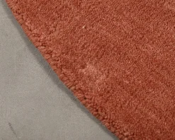 Rugvista Premium Handloom runt ullmatta ø 200 cm senapsgul