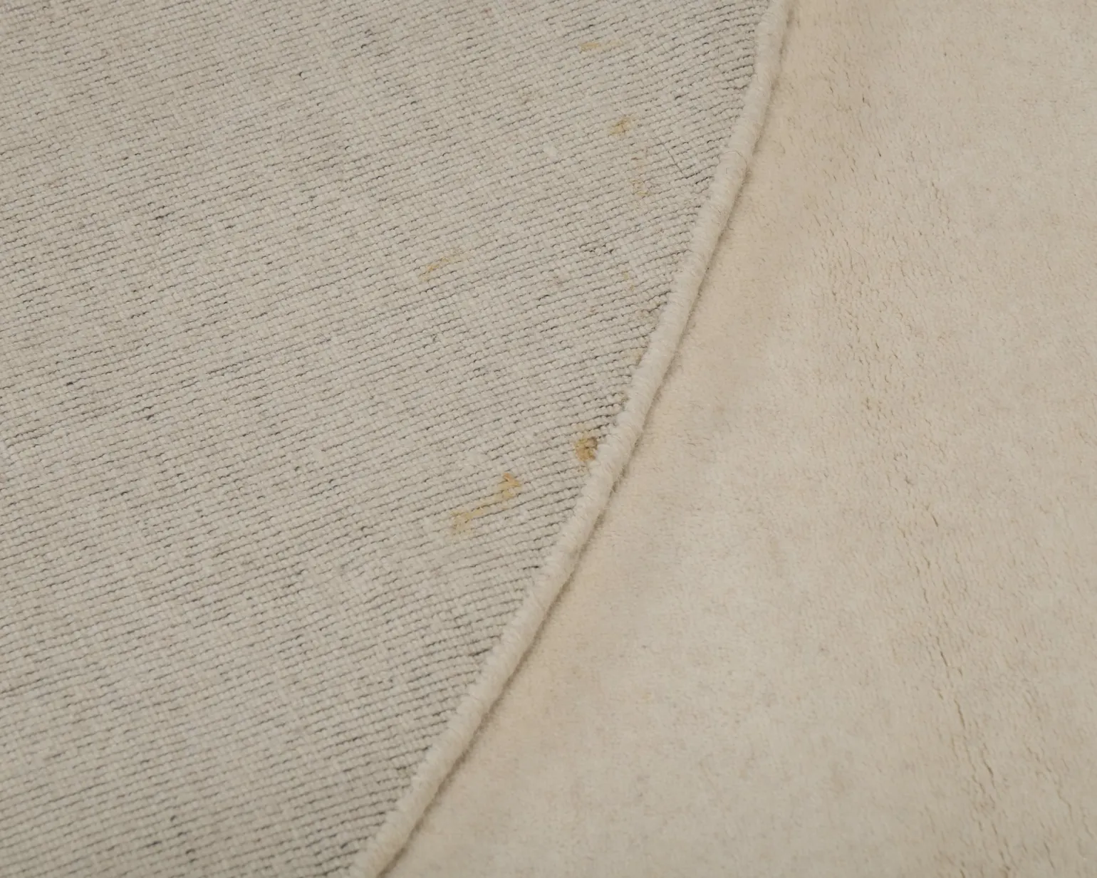 Rugvista Premium Handloom ullmatta ø 300 cm naturvit