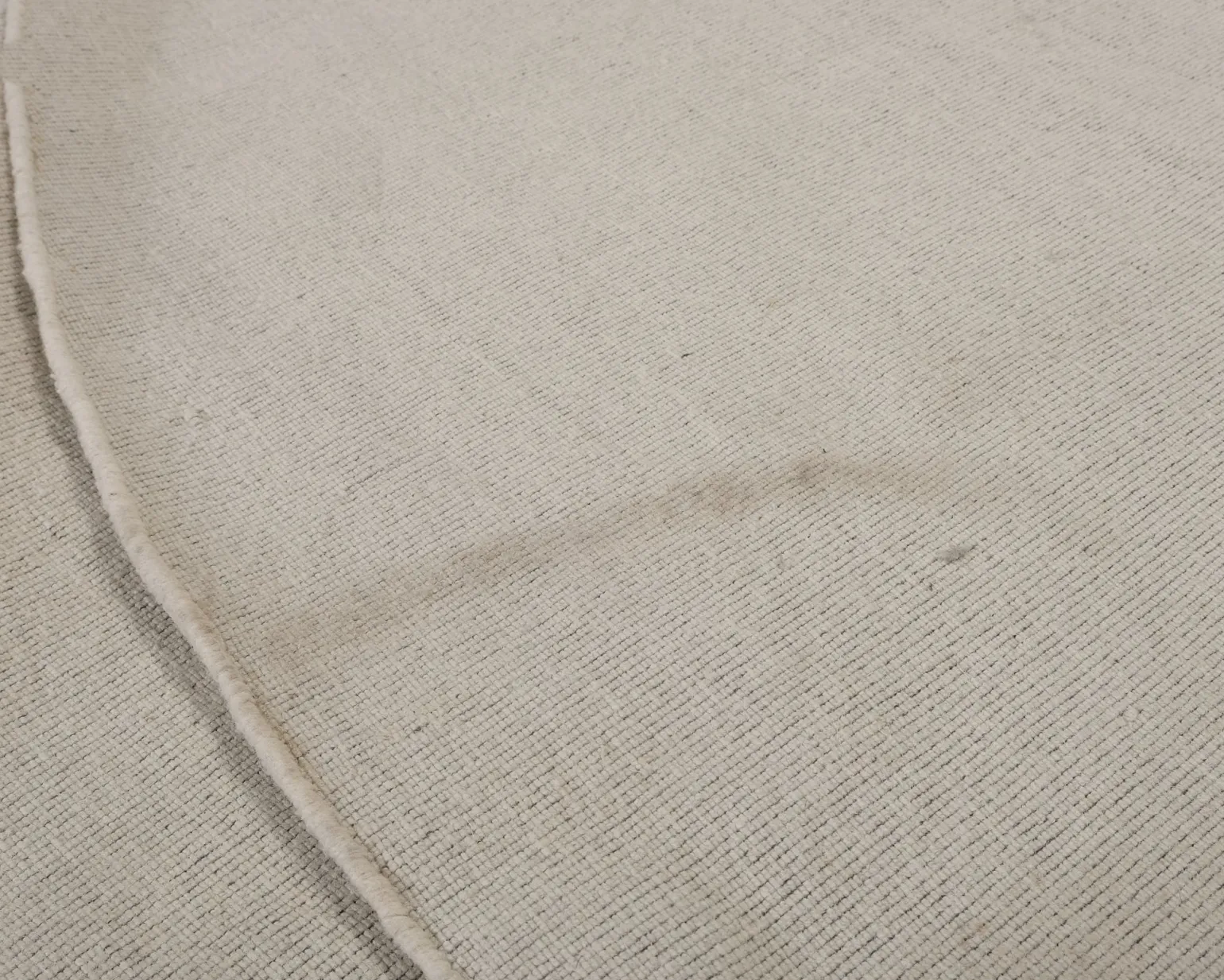Rugvista Premium Handloom ullmatta ø 300 cm naturvit