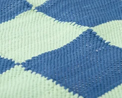 Rugvista Tommy gångmatta 75 x 240 cm blå / grön