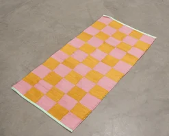 Rugvista Tommy gångmatta 75 x 160 cm orange / rosa