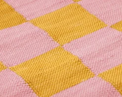 Rugvista Tommy gångmatta 75 x 160 cm orange / rosa