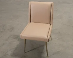 Ruth & Joanna Art matstol beige läder