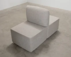 2-sits soffmodul grå