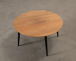 Sofacompany Hubert soffbord ø 90 cm valnöt / svart