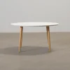 Sofacompany Hubert soffbord ø 90 cm vit / ek