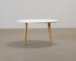 Sofacompany Hubert soffbord ø 90 cm vit / ek