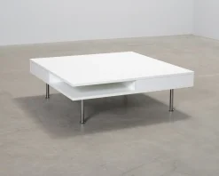 Soffbord vit 95 x 95 cm