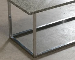 Soffbord 60 x 110 cm grå granit