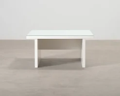 Soffbord 90 x 90 cm vit