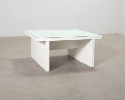 Soffbord 90 x 90 cm vit