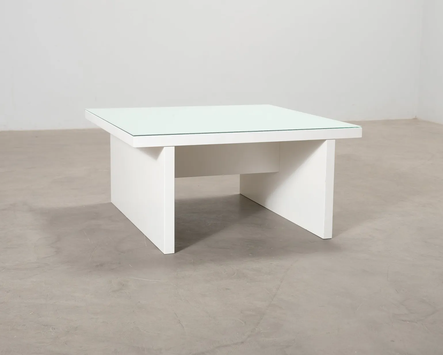 Soffbord 90 x 90 cm vit