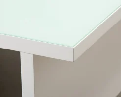 Soffbord 90 x 90 cm vit