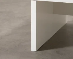 Soffbord 90 x 90 cm vit