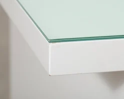 Soffbord 90 x 90 cm vit