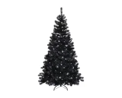 Star Trading Ottawa plastgran med LED 210 cm svart