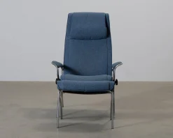 Stressless James fåtölj med fotpall blå