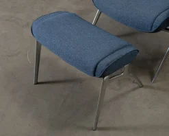 Stressless James fåtölj med fotpall blå