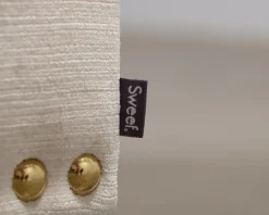 Sweef Valen fotpall ljusbeige