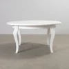 Tabell matbord ø 150 cm vit