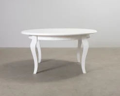 Tabell matbord ø 150 cm vit