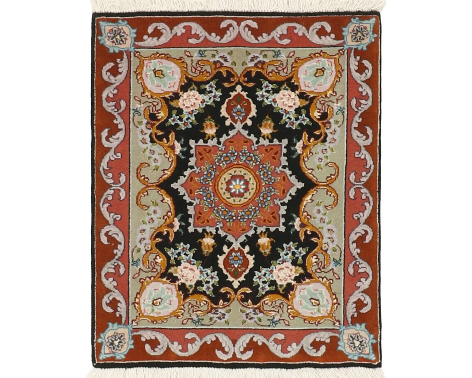 Tabriz 50 orientalisk matta 50 x 63 cm